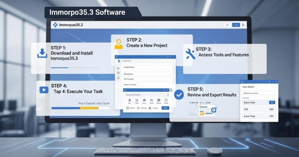 How to Use Immorpos35.3 Software