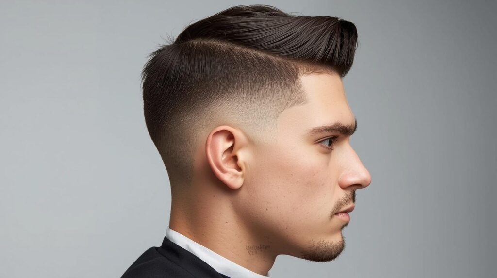 Low Taper Fade for Straight Haircut